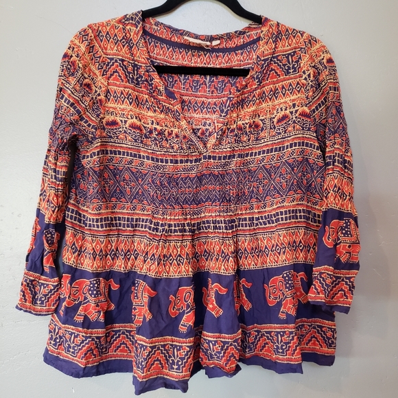 Anthropologie Tops - Anthropologie Vanessa Virginia Mahdia Peasant Top